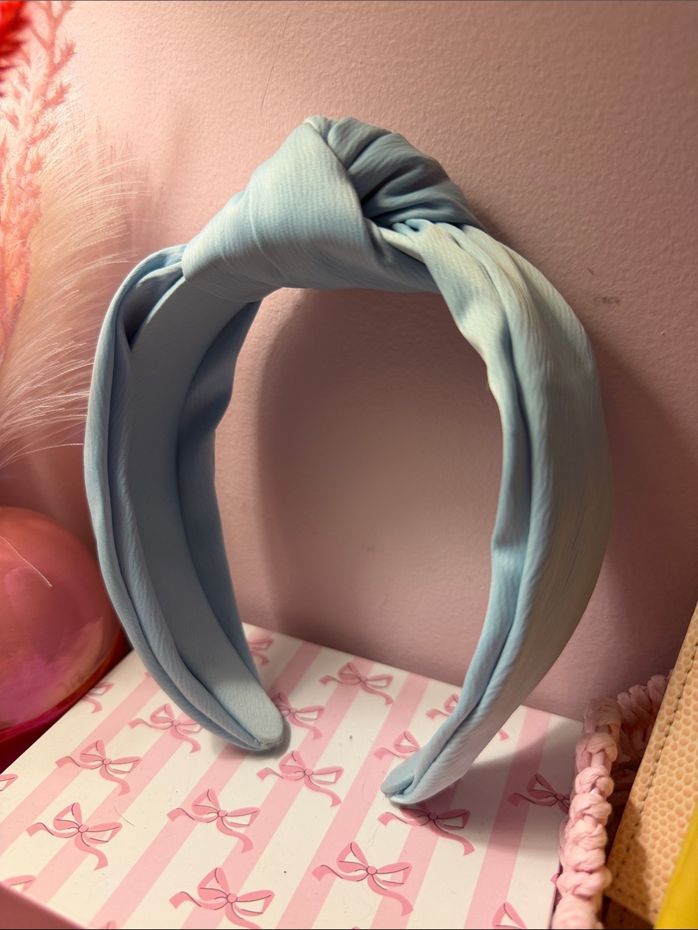 Light Blue Knotted Headband